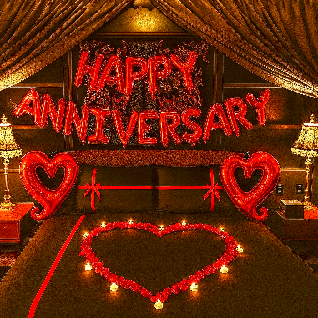 Anniversary Heart Balloon Set
