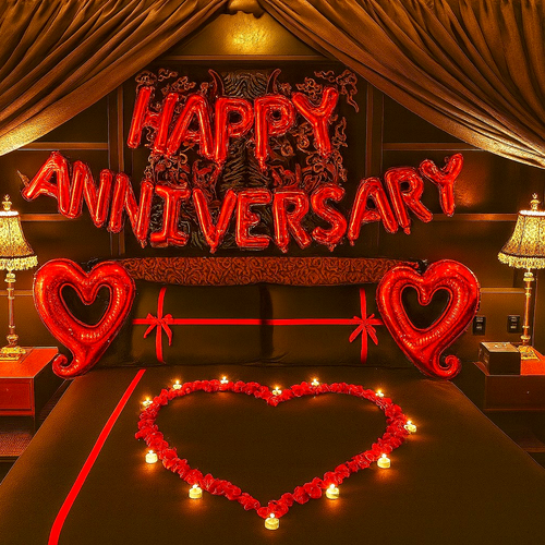 Anniversary Heart Balloon Set