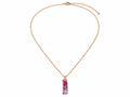 Rosé Crystal Bar Necklace - Women's Necklace | Asena Boutique Qatar