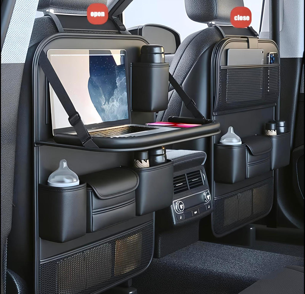 PU Leather Car Seat Organizer
