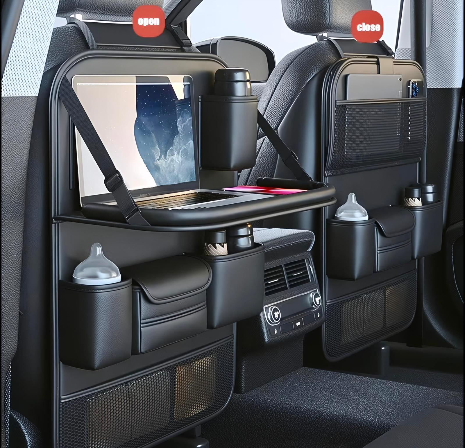 PU Leather Car Seat Organizer