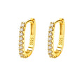 Classic Crystal Hoop Earrings - Women's Earrings | Asena Boutique Qatar