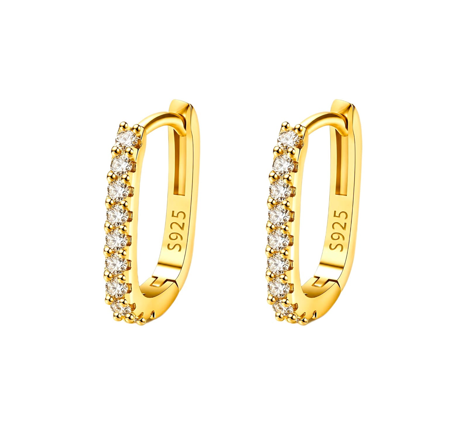 Classic Crystal Hoop Earrings - Women's Earrings | Asena Boutique Qatar