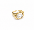 Pearl Wave Ring - Women's Ring | Asena Boutique Qatar