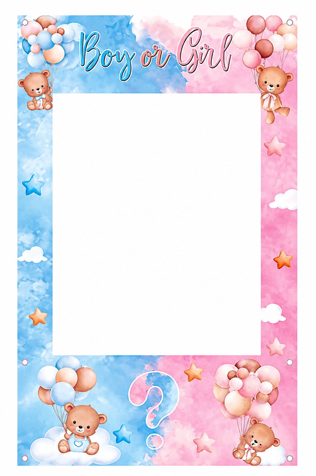 Boy or Girl Gender Reveal Photo Booth - Photo Booth | Asena Boutique Qatar