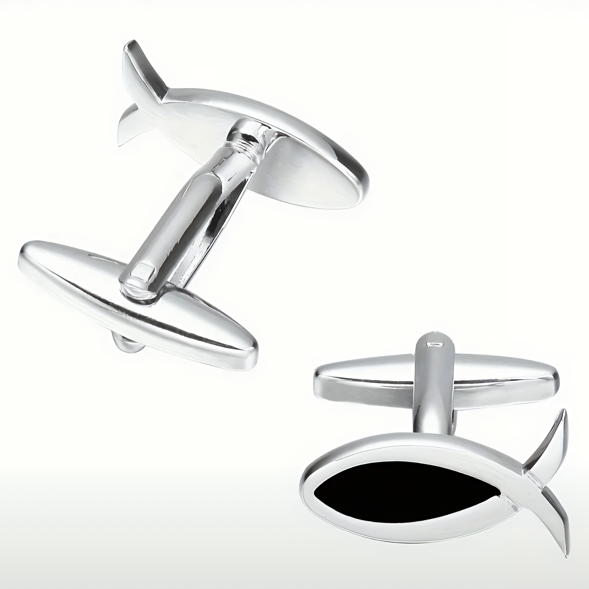 Black Fin Cufflinks