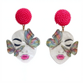 Butterfly Face Earrings