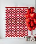 Red Heart Hanging Curtain