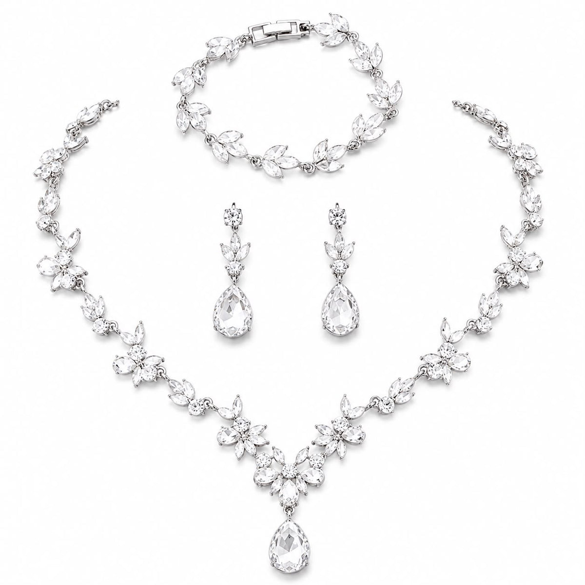 Crystal Bridal Jewelry Set - Women's Jewelry Set | Asena Boutique Qatar