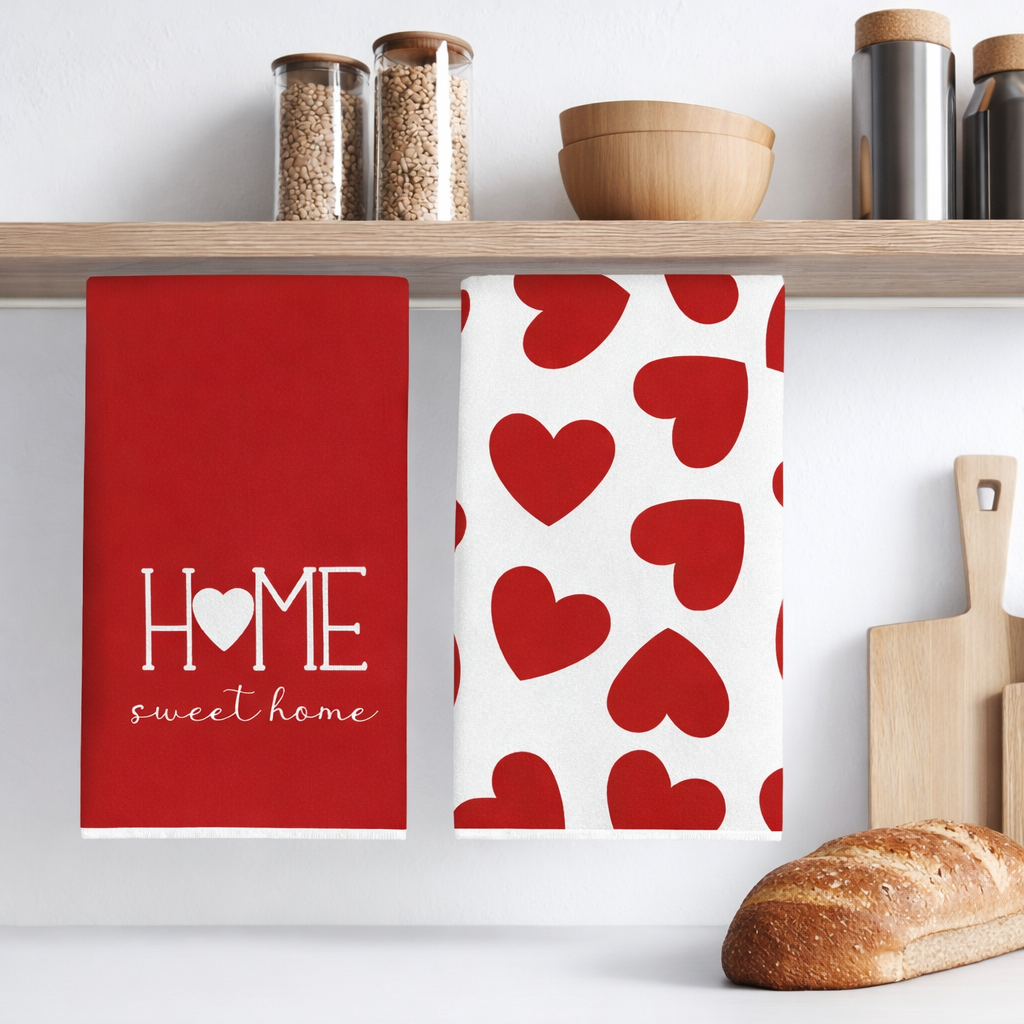 Heart Kitchen Towels