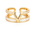 Golden V Open Ring