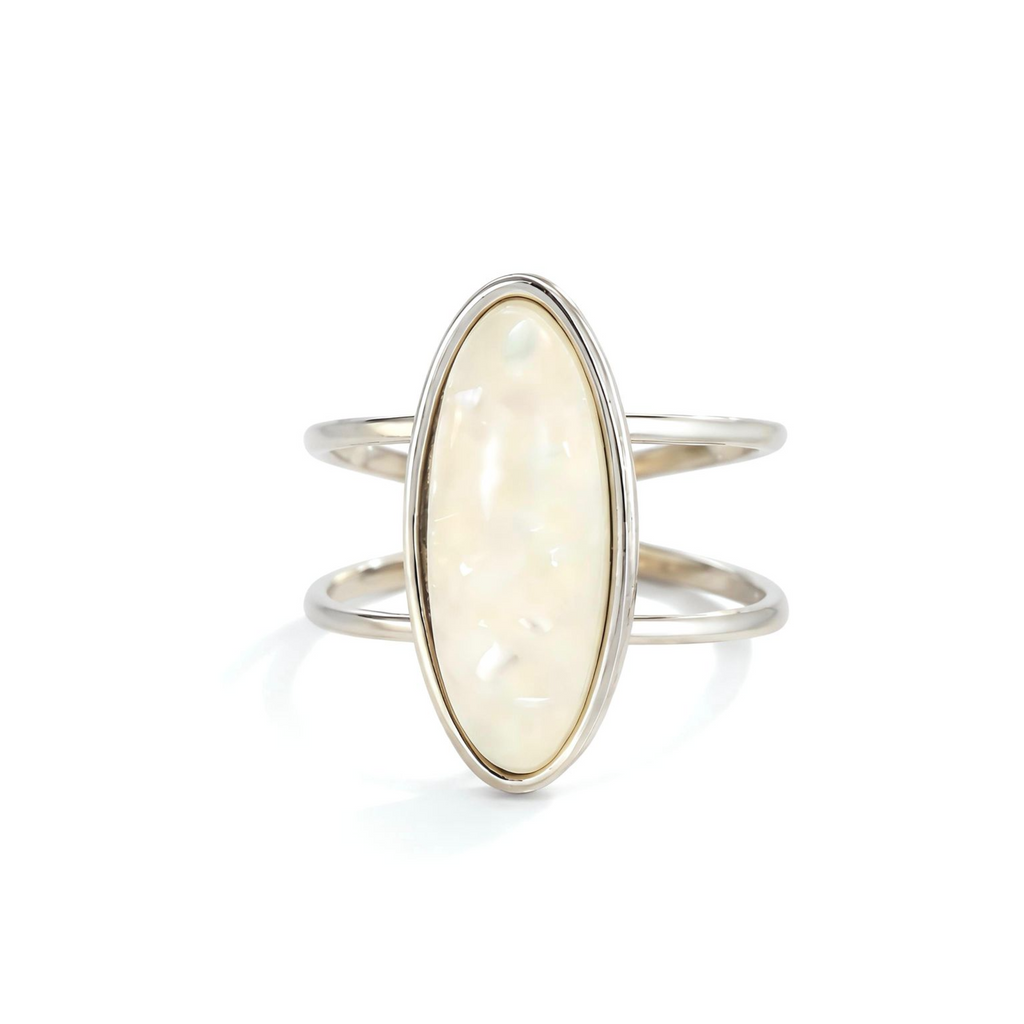 Moonlight Opal Silver Ring
