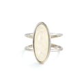 Moonlight Opal Silver Ring