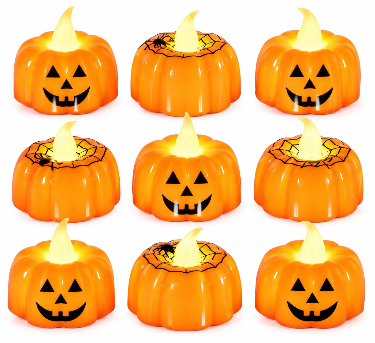 Pumpkin LED Candles - Halloween Decoration | Asena Boutique Qatar