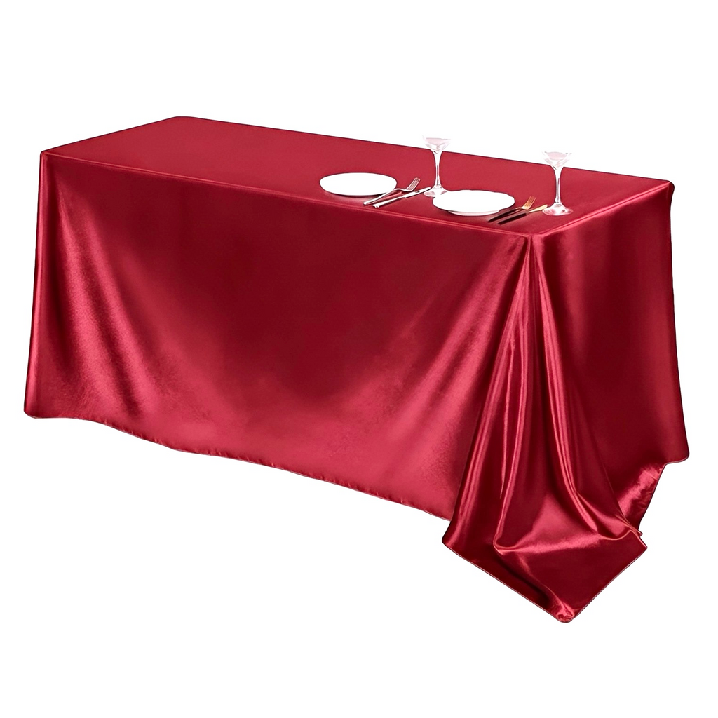 Red Satin Tablecloth 100*140cm