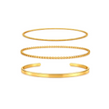 Gold Layered Bangle Set