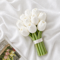 Tulip Bouquet Scented Candle 10cm(White)