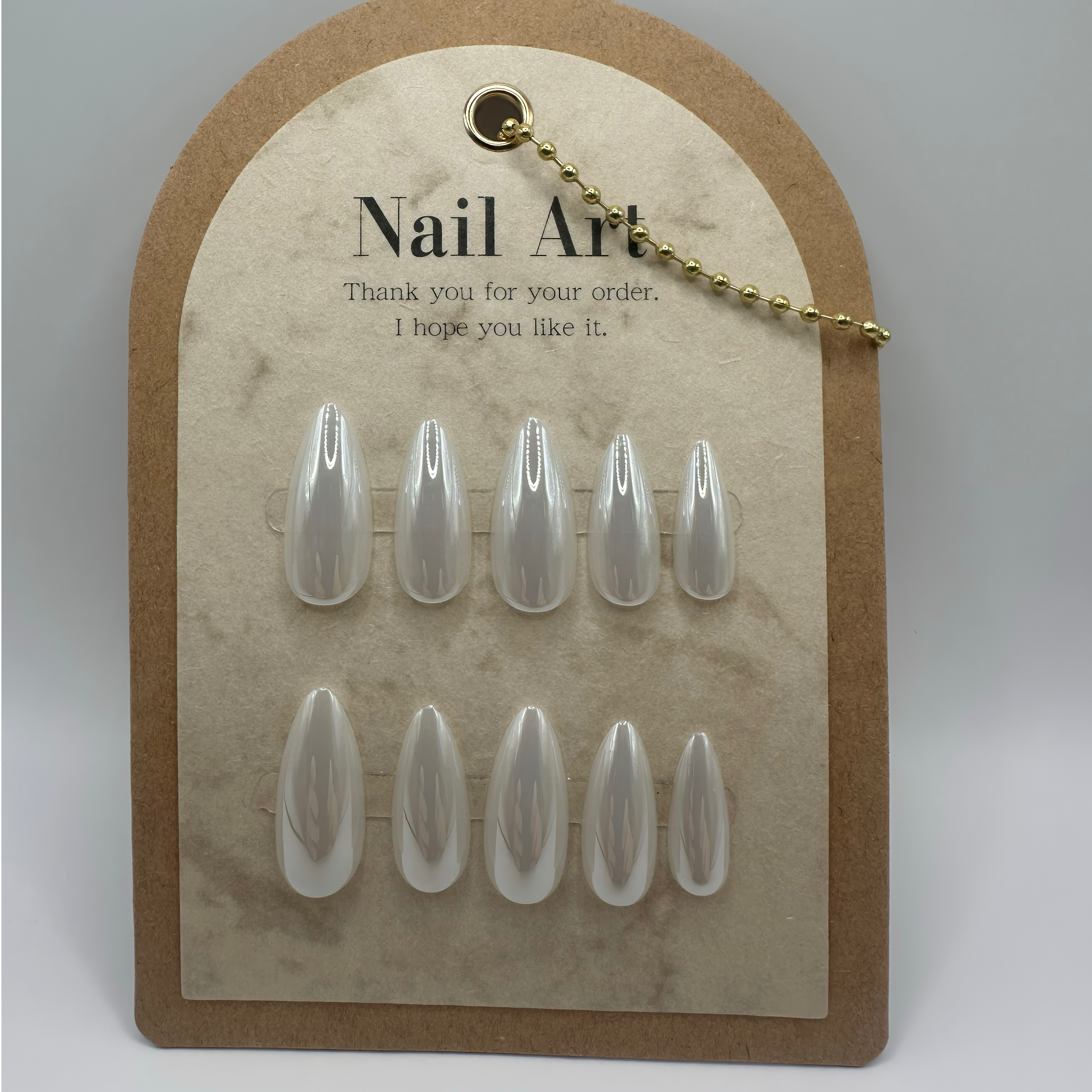 Pearl Glaze Press-on Nails