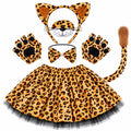 Leopard Cat Dress-Up Set - Party Costume | Asena Boutique Qatar