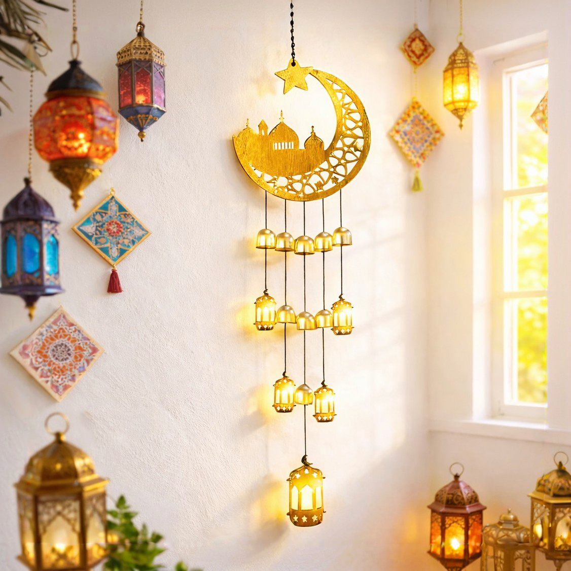 Ramadan Crescent Lantern Hanging