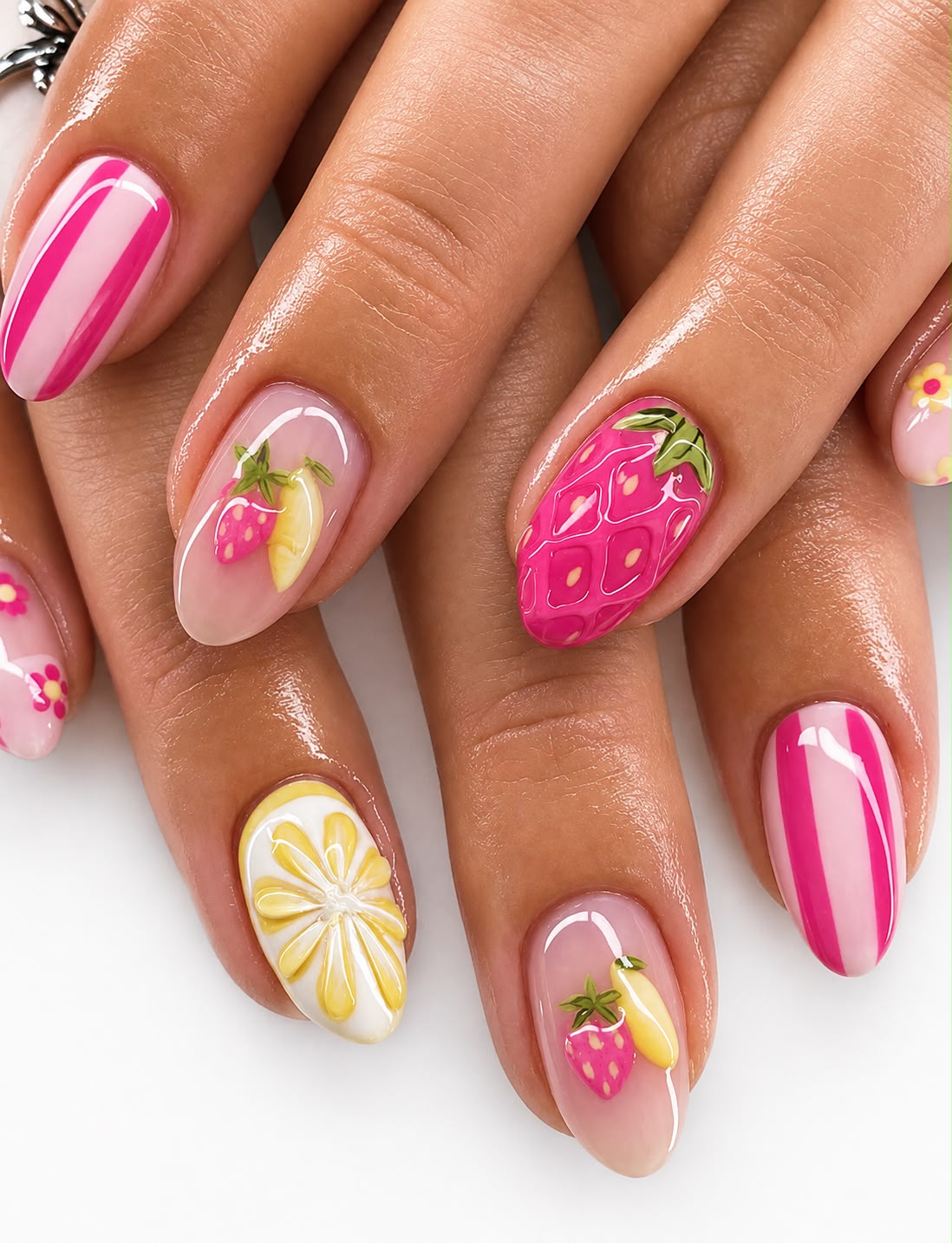 Berry Lemon Press-On Nails - Press-On Nails | Asena Boutique Qatar