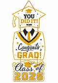 Graduation Hanging Sign Decoration – Class Of 2026