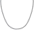 Silver Beaded Chain Necklace