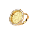 Turkish Coin Rhinestones Ring