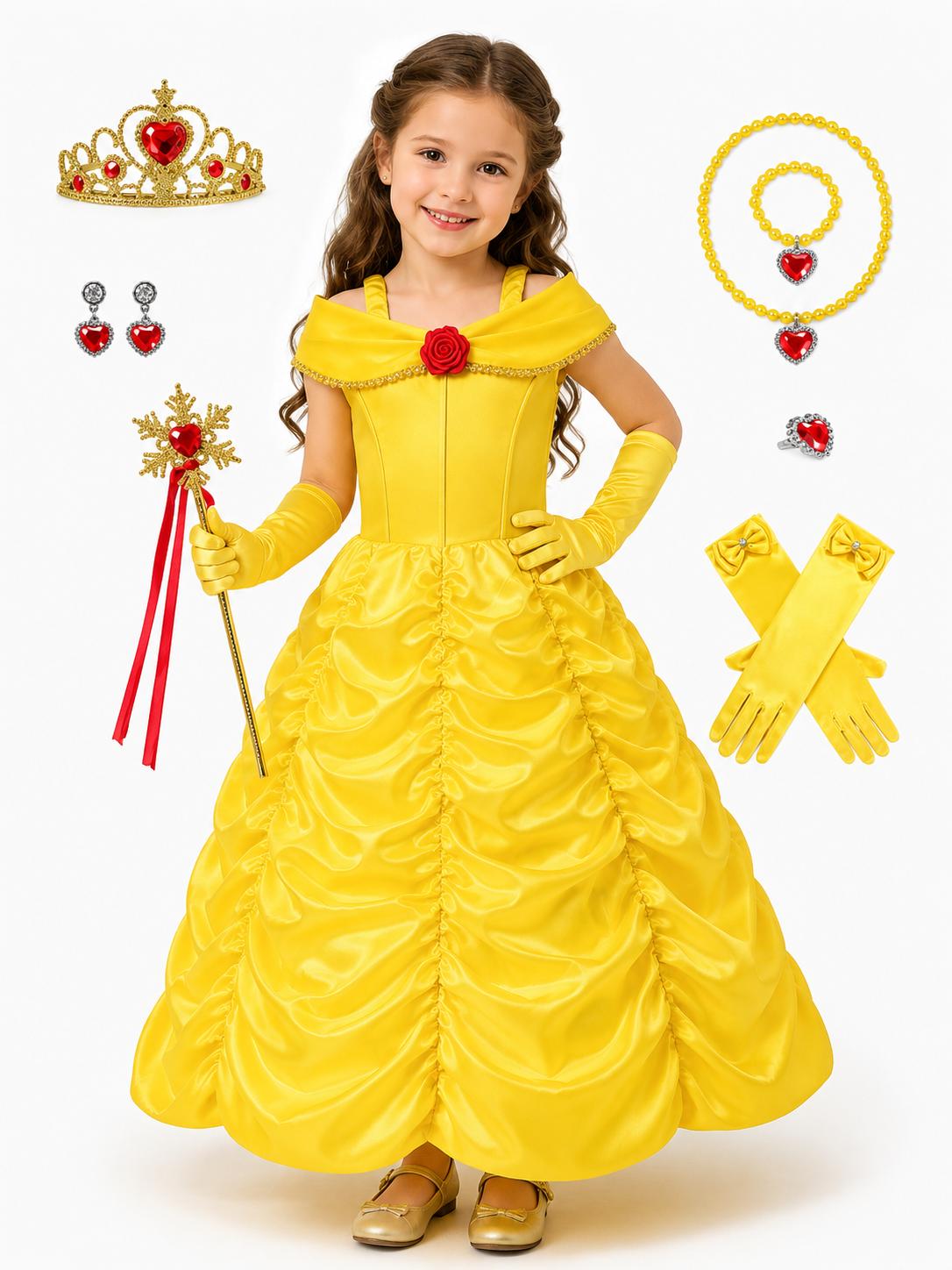 Princess Belle Costume Set - Party Costume | Asena Boutique Qatar