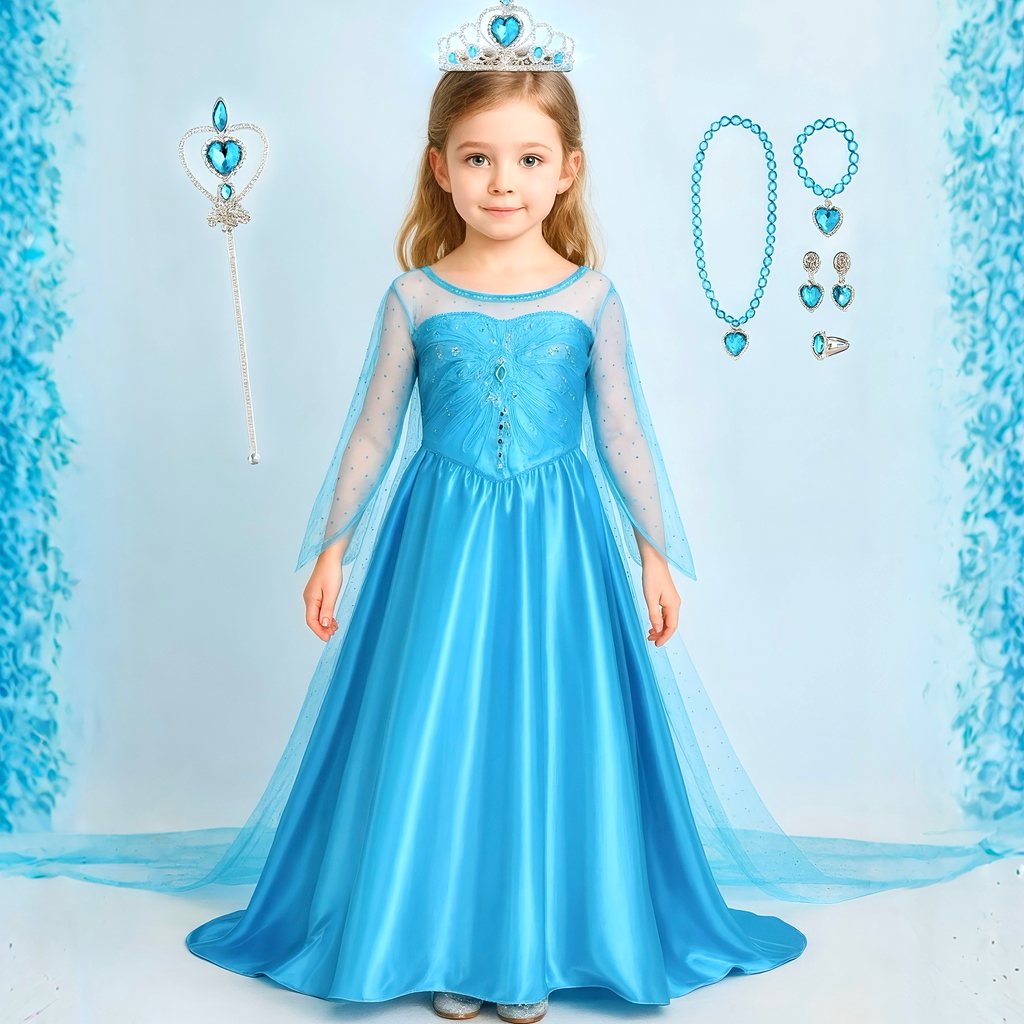 Cinderella Blue Princess Dress - Party Costume | Asena Boutique Qatar