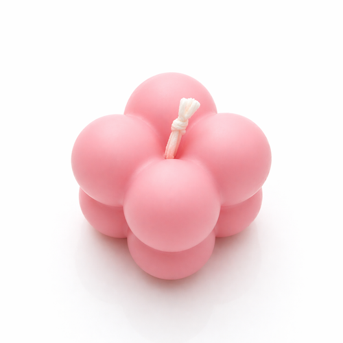 Bubble Bliss Scented Candle 6cm(Pink)