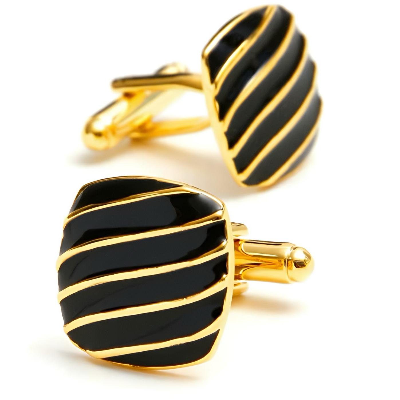 Midnight Stripes Cufflinks