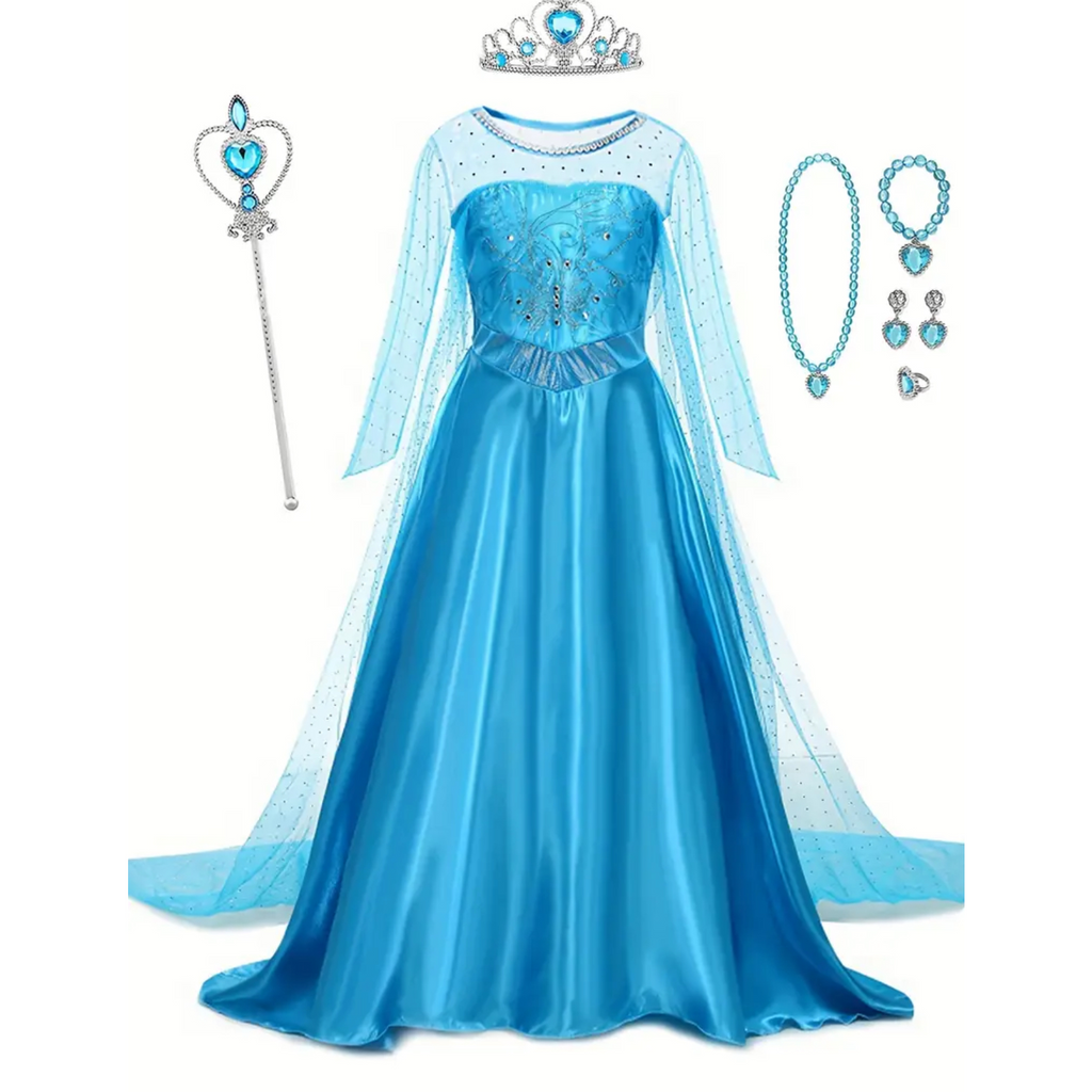 Cinderella Blue Princess Dress (110 cm) - Party Costume | Asena Boutique Qatar