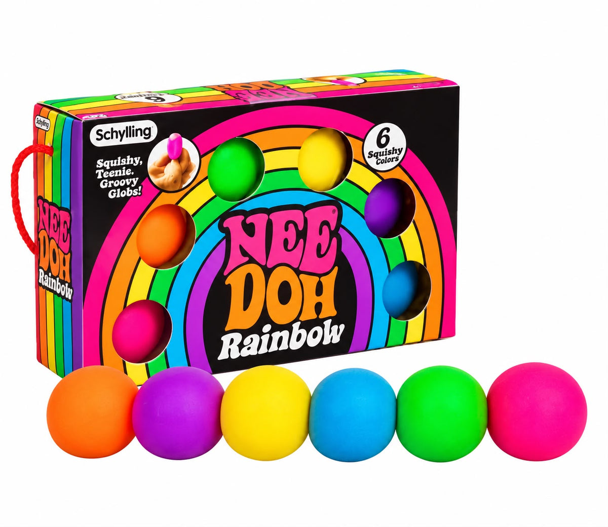 Rainbow Squeeze Ball Set - Squishy Toy | Asena Boutique Qatar