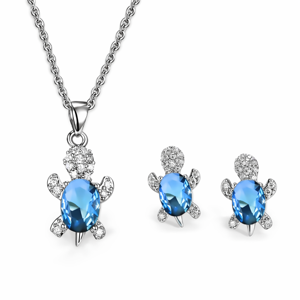 Blue Turtle Sparkle Set