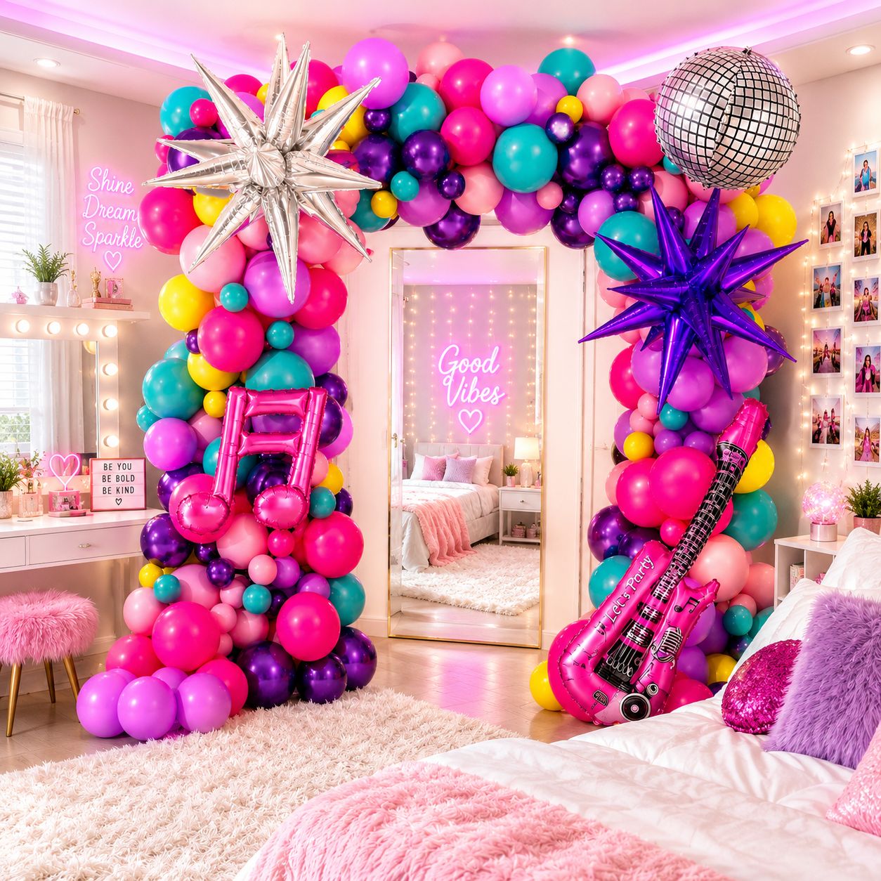 Pink & Purple Balloon Arch Kit