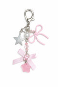 Star & Bow Charm Keychain