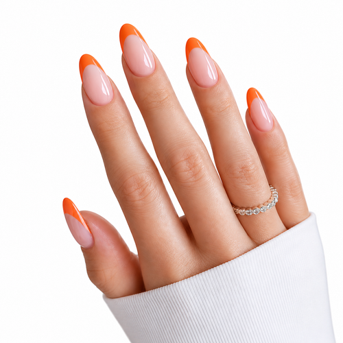 Candy Tips Press-on Nails (Orange