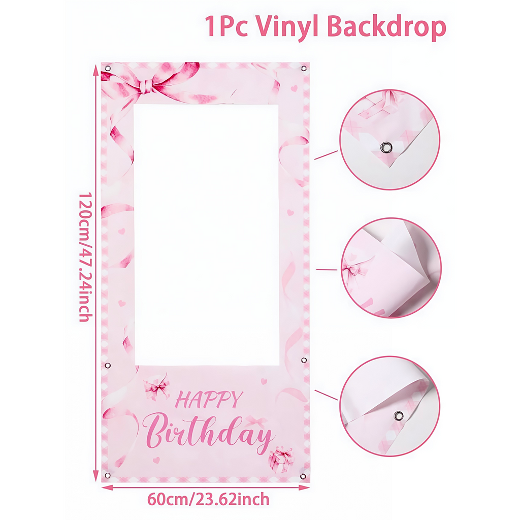 Pink Bow Photo Frame