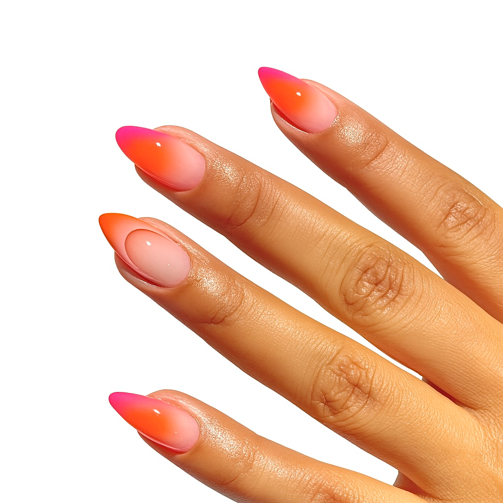 Sunset Press-On Nails