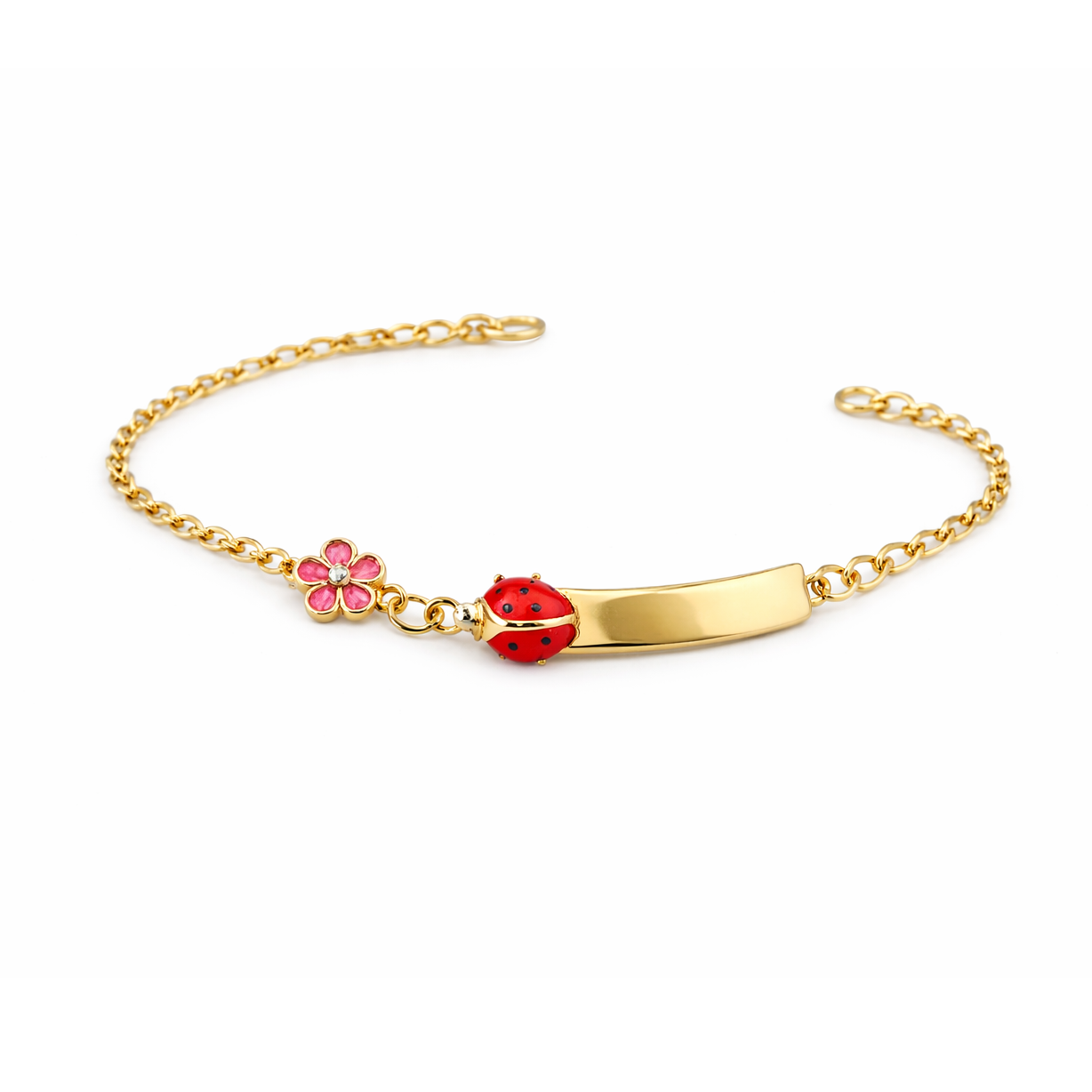 Ladybug Name Bracelet
