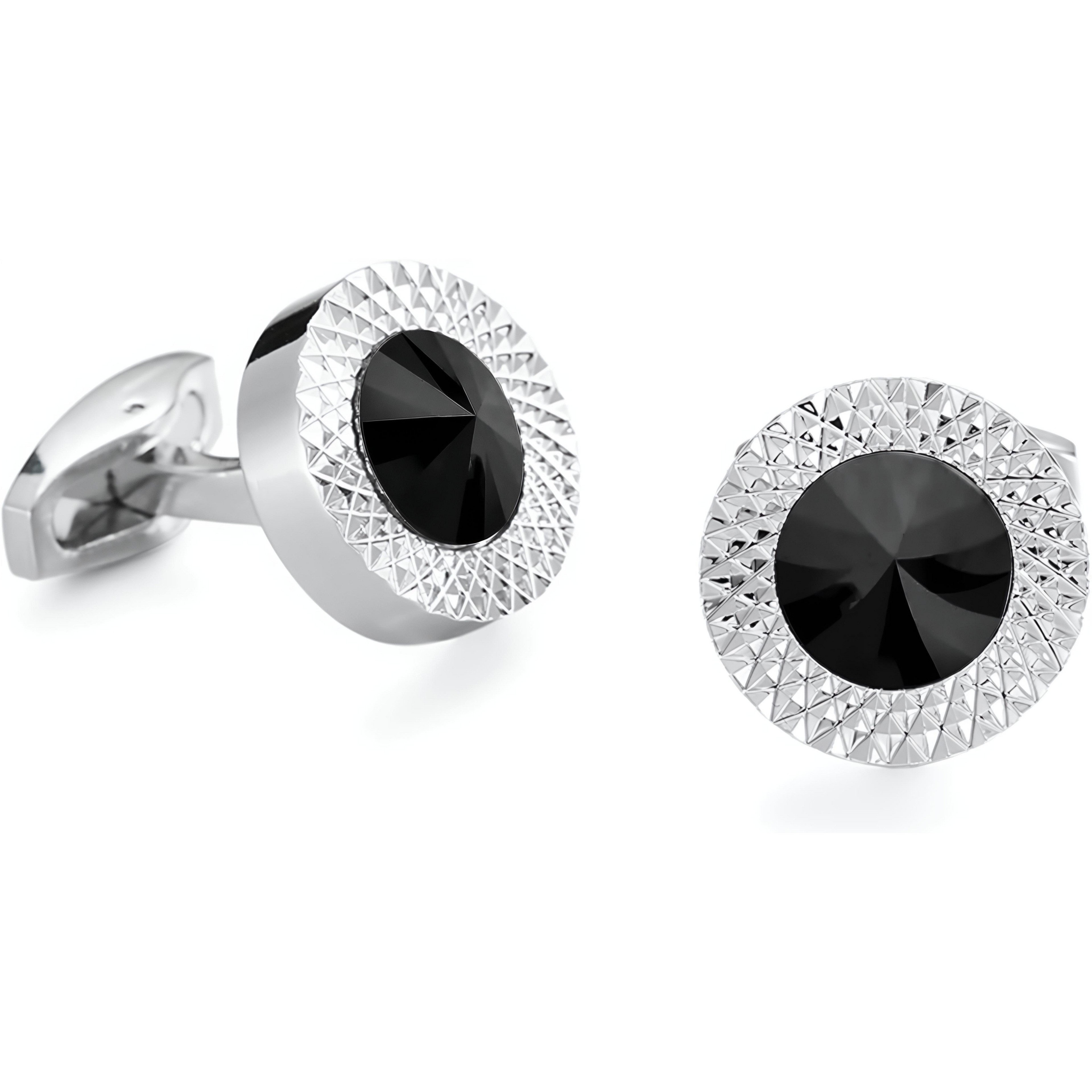 Elegance Black Cufflinks