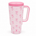 Pink Bow Tumbler 700ml - Water Bottle | Asena Boutique Qatar