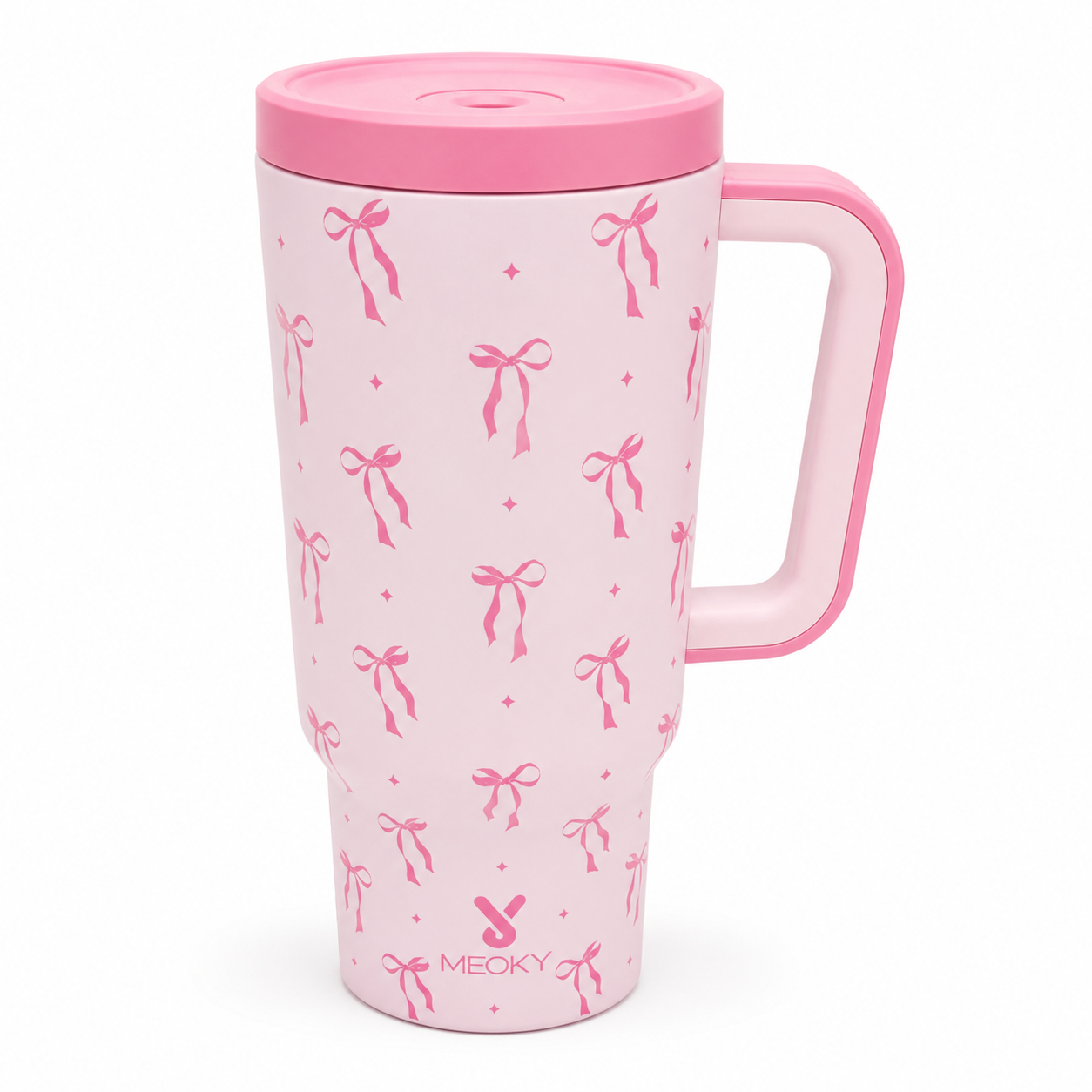 Pink Bow Tumbler 700ml - Water Bottle | Asena Boutique Qatar
