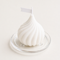 Whimsical Swirl Scented Candles 6 cm (White)
