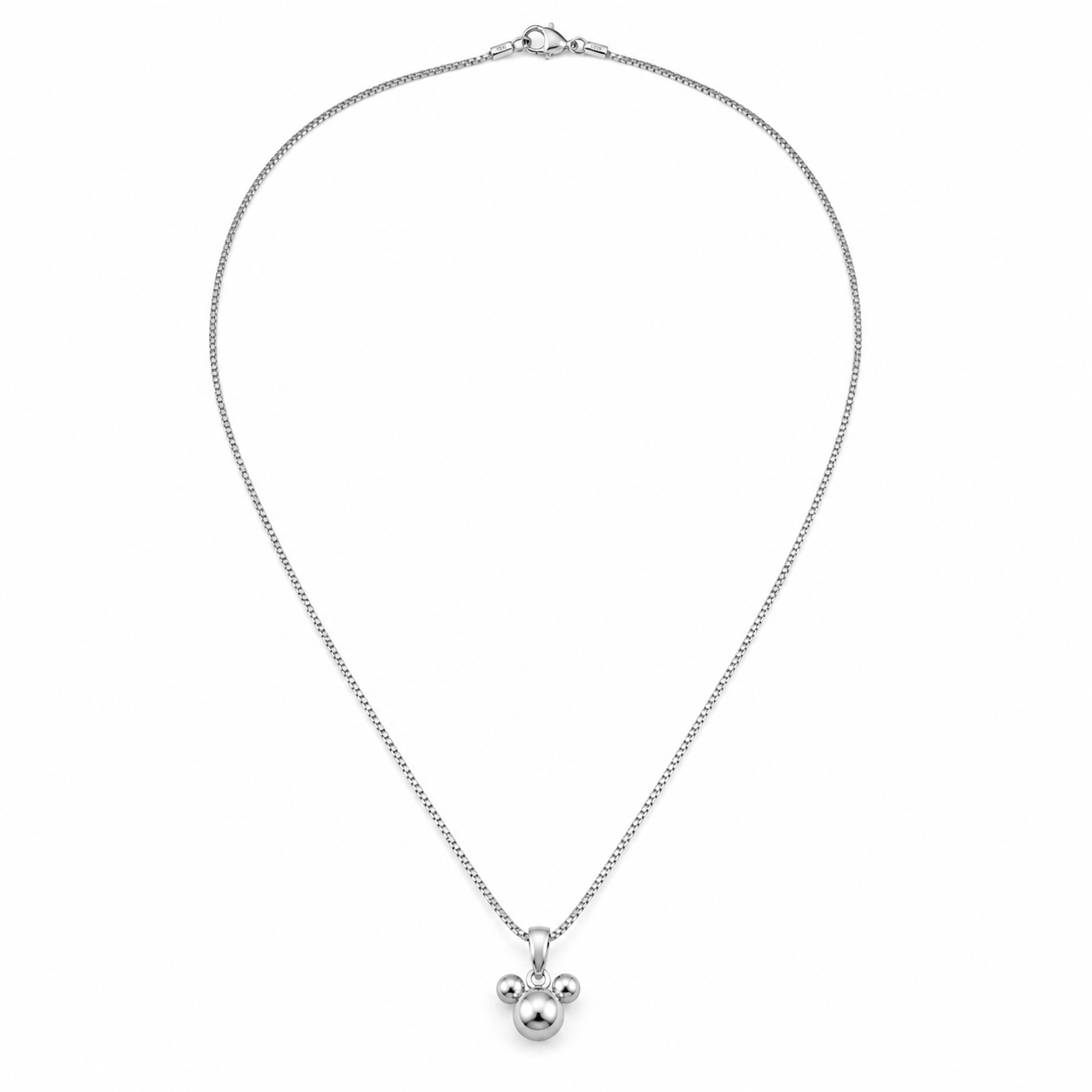 Silver Mouse Icon Pendant Necklace - Kids' Jewelry | Asena Boutique Qatar