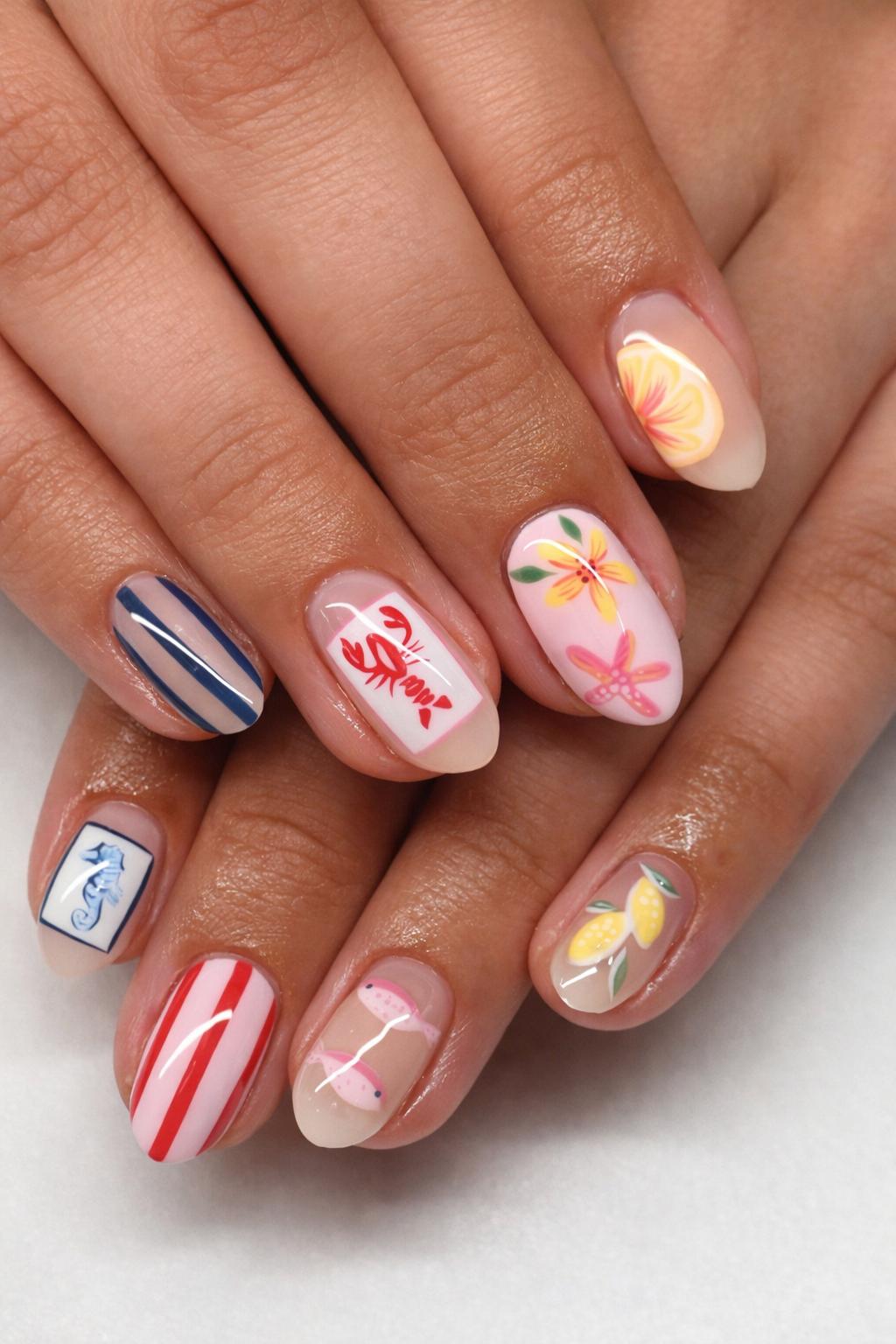Summer Nail Art Set