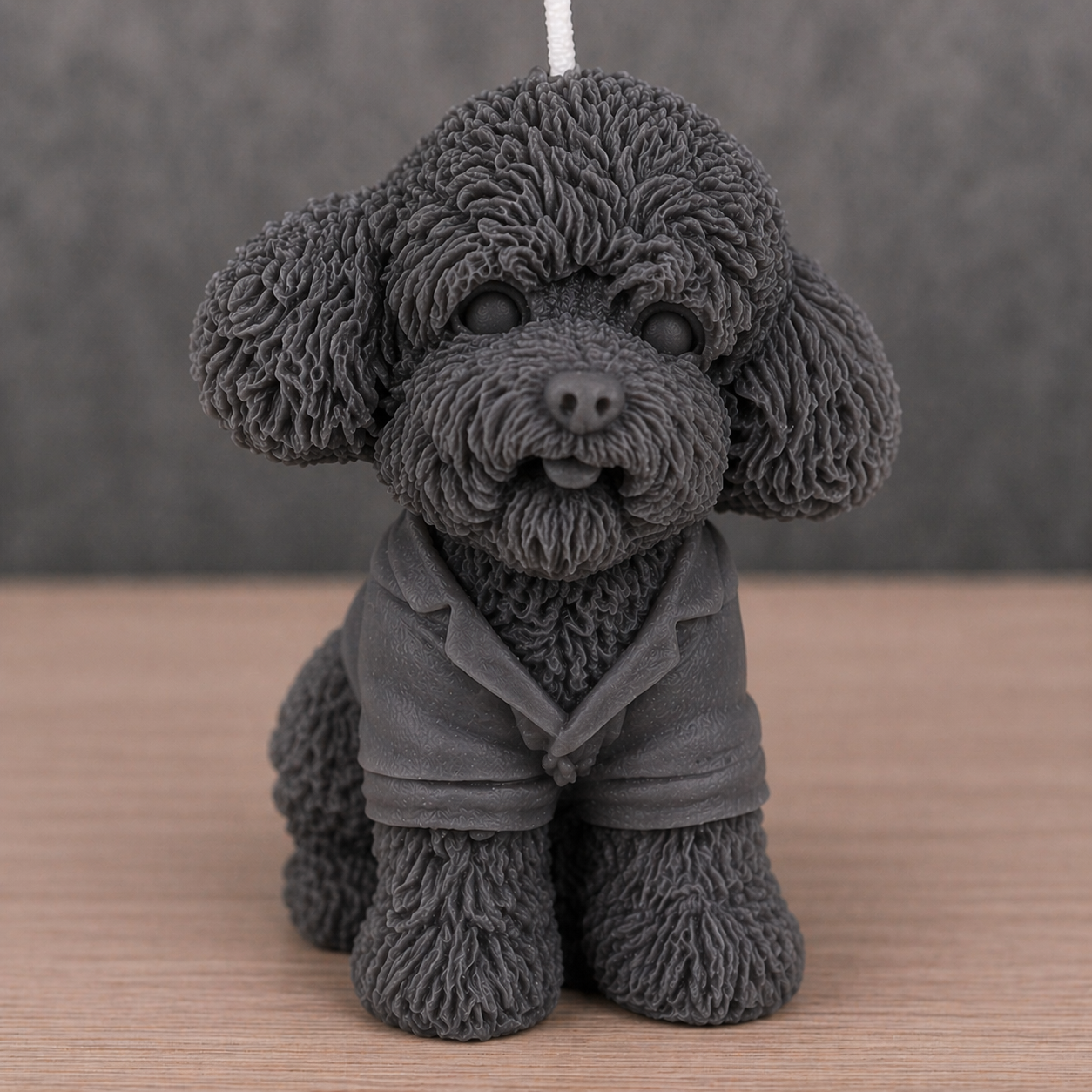 Dapper Poodle Scented Candle 5cm (Black)