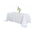 White Satin Tablecloth 100*140cm