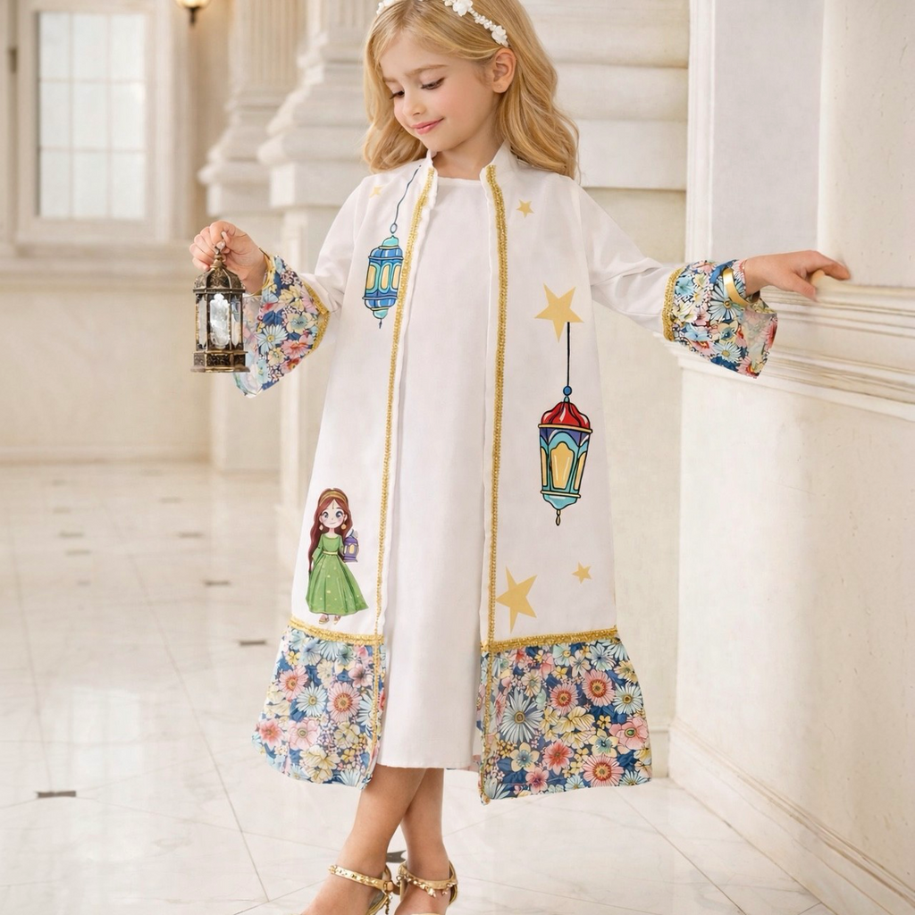 Ramadan Lantern Kids Dress(6 year)
